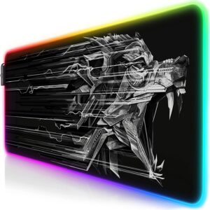 TITANWOLF – RGB Tapis de Souris Gaming XXL