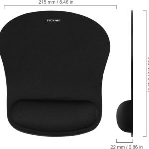 TECKNET Tapis de Souris Ergonomique avec Repose Poignet